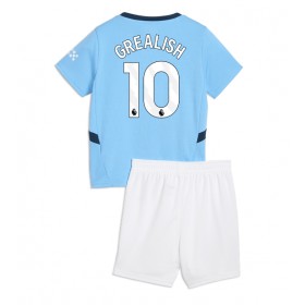 Dětské fotbalový komplet Manchester City Jack Grealish #10 Domácí košile 2024-25 Krátkým Rukávem